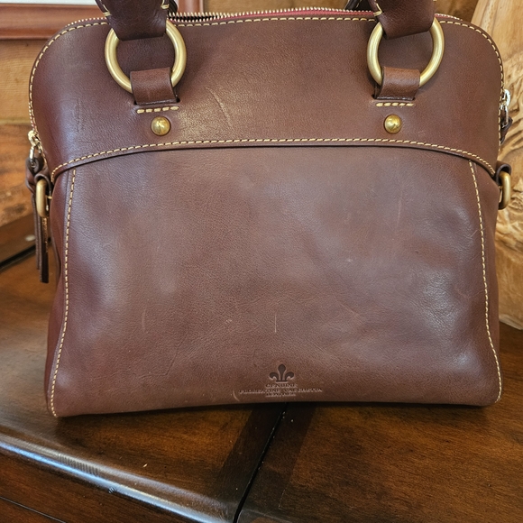 Vintage Dooney & Bourke Tan Leather Satchel - Picture 3 of 15